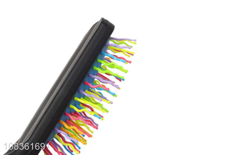 Good selling colourful pins massage hair comb brush for women