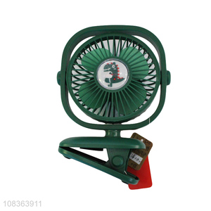 Custom logo usb rechargeable clip on fan portable fan mini desk fan