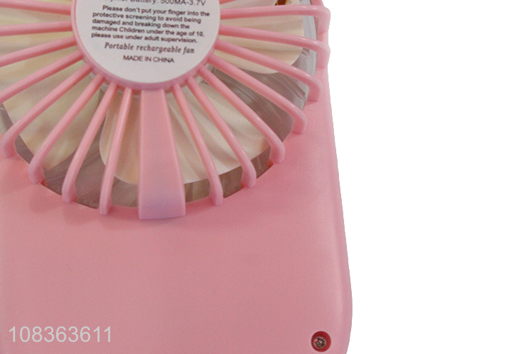 New arrival portable rechargeable fan handheld fan for indoor outdoor