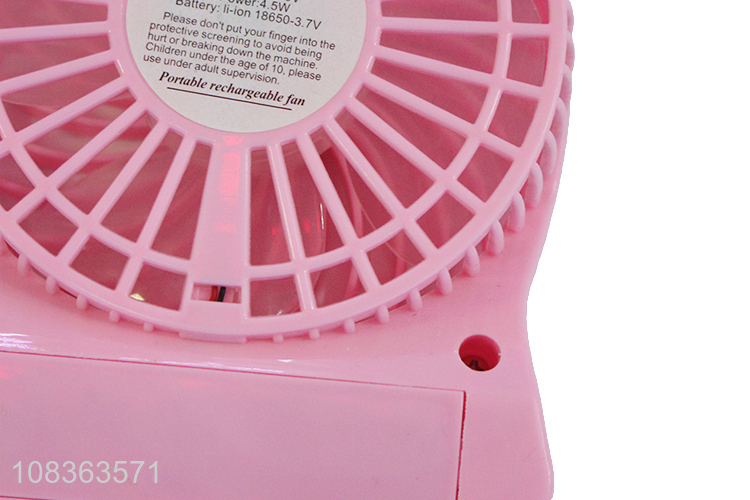 Low price portable rechargeable fan home office travel mini fans