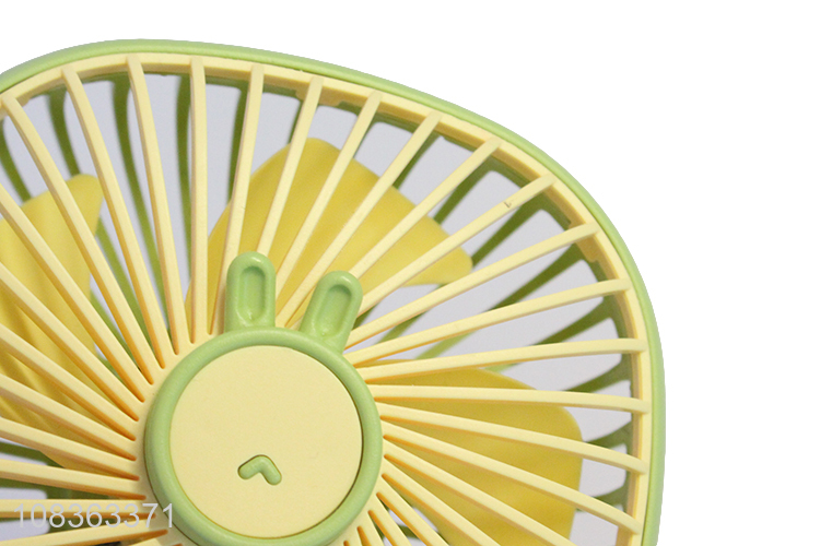 High quality mini usb rechargeable table fan for women girls kids