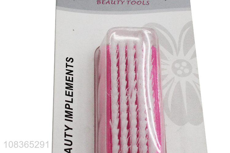 High quality nail tools nail  scrubbing brush with plastic handle