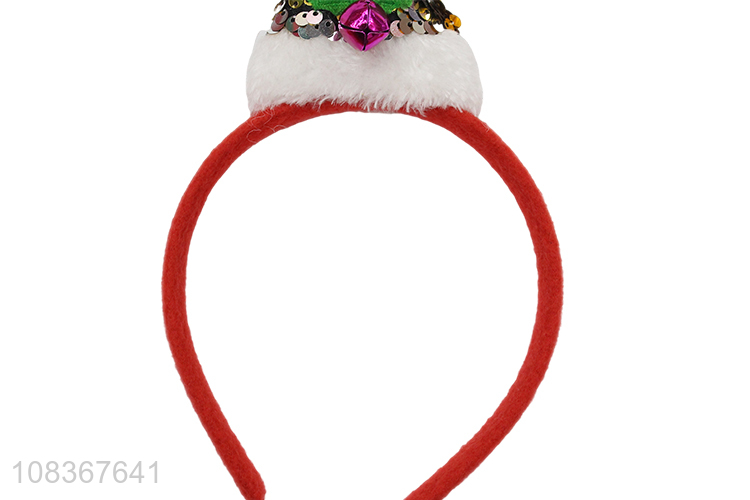 China products mini christmas hat shape decorative hair hoop