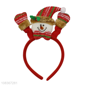 Most popular Christmas decoration snowman shape hair hoop