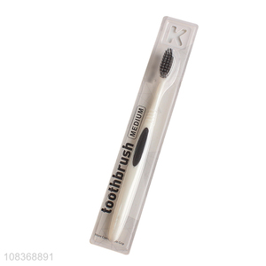 High quality medium bristle toothbrush custom logo toothbrush