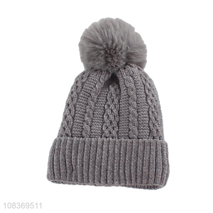China products warm winter beanies hat knitted hat for sale