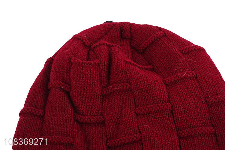 New arrival fashionable warm knitted hats beanies hat for sale