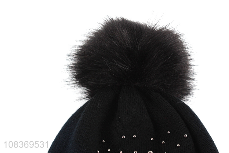 Most popular multicolor winter warm knitted hat beanies hat