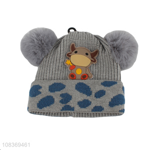 China sourcing cartoon warm knitted hat beanies hat for winter
