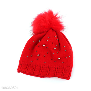 Good selling soft knitted hats warm winter hats wholesale