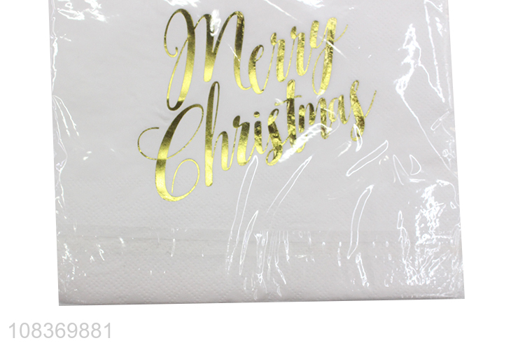 Good sale food-grade tissue Christmas party paper napkins