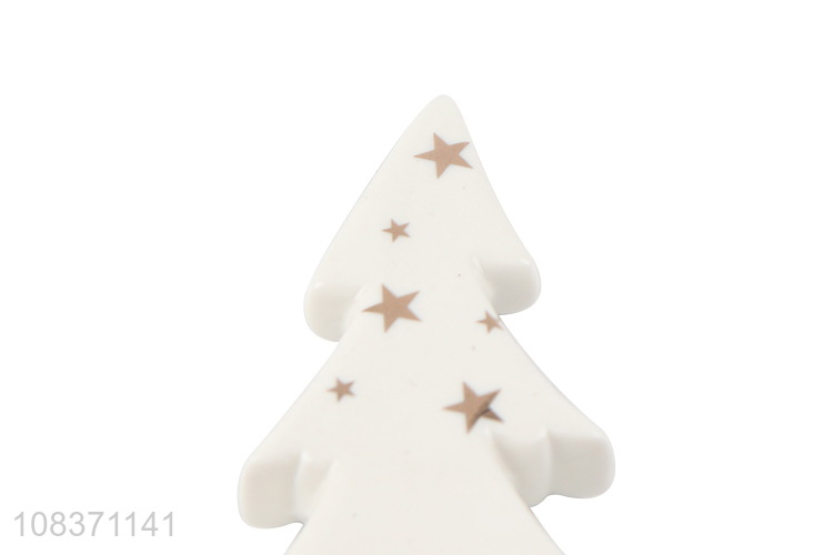 Good price ceramic Christmas tree ceramic crafts Christmas tabletop ornaments