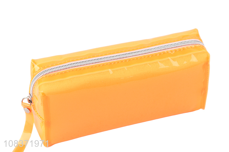 Yiwu direct sale orange wash bag PVC travel cosmetic bag