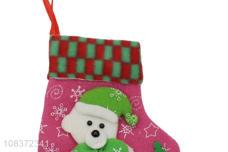 Hot Sale Colorful Christmas Socks Christmas Tree Ornaments