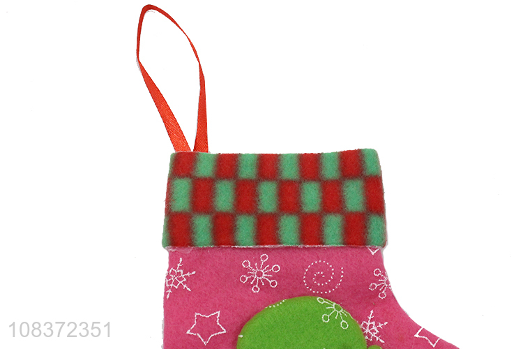 New Design Cute Snowman Christmas Socks Gift Bag