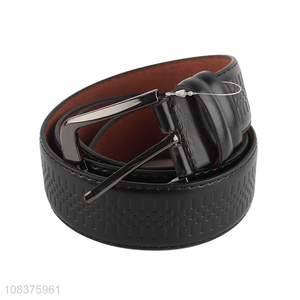 China imports men's casual dress belt with single prong buckle