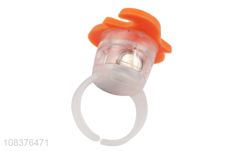 Factory wholesale pumpkin shaped toy ring glowing ring