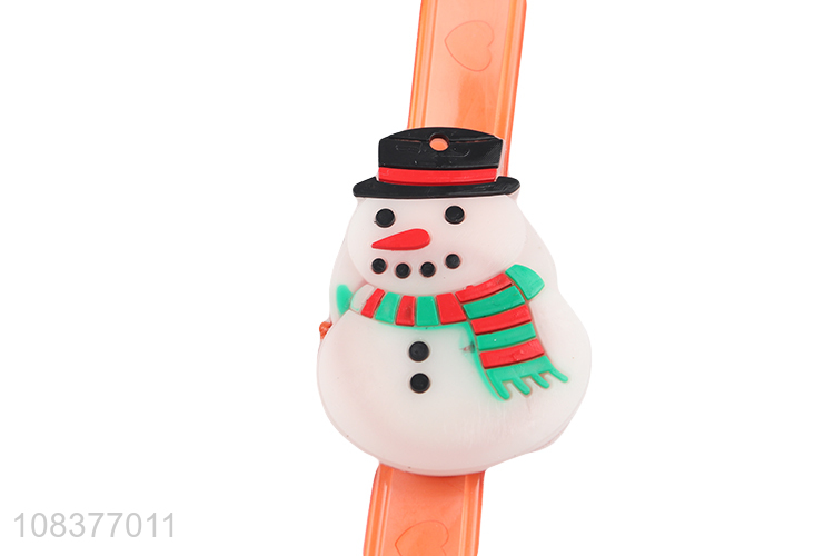 Yiwu direct sale snowman glowing watch led flashing watch