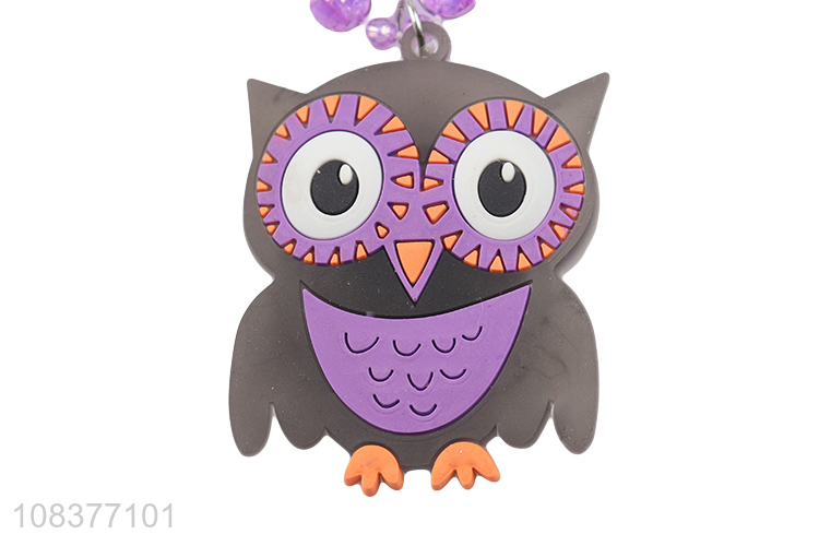 China wholesale glowing necklace cartoon owl pendant