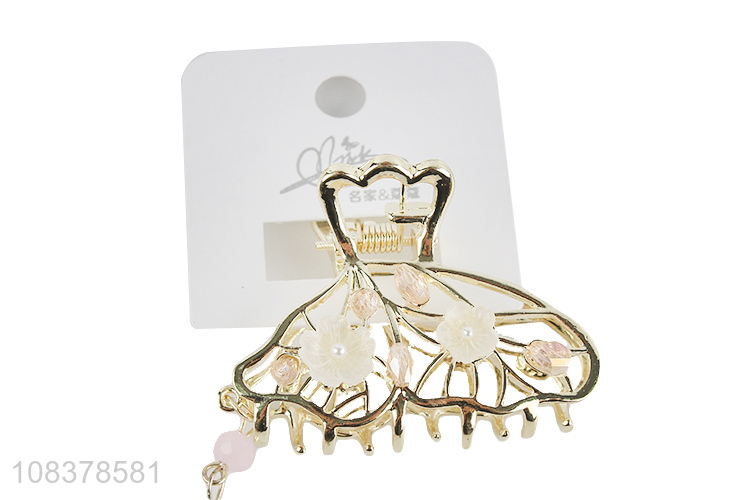 Elegant Classical Hair Claw Clip With Chain Tassel