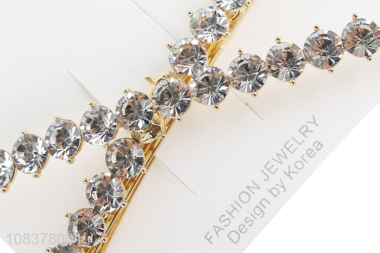 Hot Selling Rhinestone Barrette Spring Hair Clips