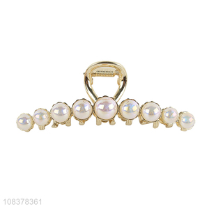 Good Price Temperament Pearls Hair Claw Ladies Claw Clip