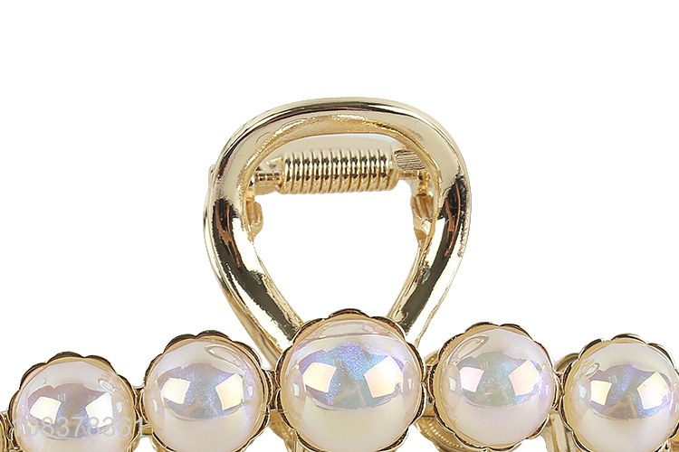 Good Price Temperament Pearls Hair Claw Ladies Claw Clip