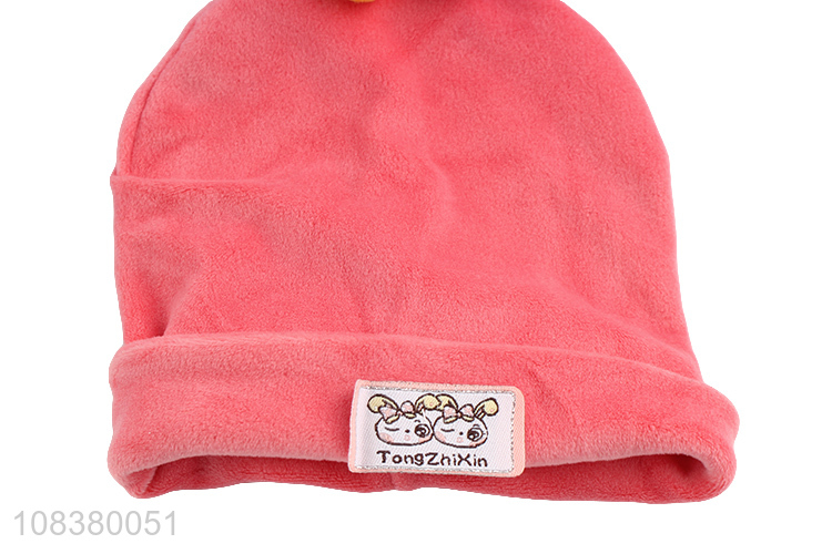 Cute Rabbit Ear Design Beanie Baby Hat For Winter