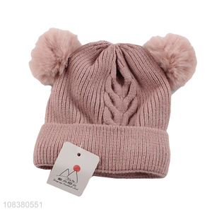 Wholesale Comfortable Knitted Hat Baby Beanie For Winter