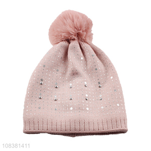 Low Price Kids Knitted Beanies Winter Hat For Sale