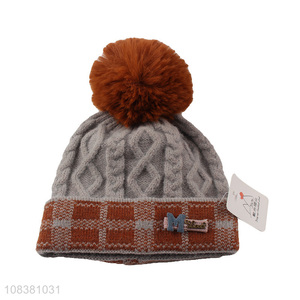 Good Sale Fashion Knitted Hat Soft Beanie For Children