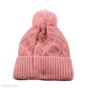 High Quality Comfortable Winter Hat Ladies Knitted Beanie