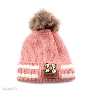 High Quality Comfortable Winter Hat Knitted Beanie For Children