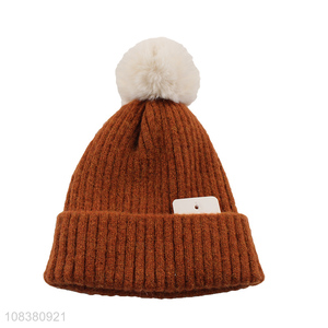 Wholesale Knitted Beanies Kids Winter Hat Fashion Hat