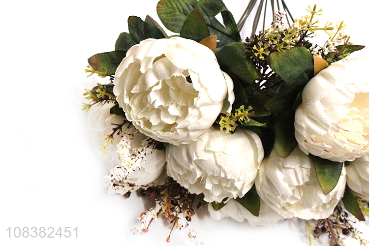 Latest products 12heads natural simulation flower for decoration