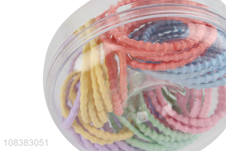 High quality assorted colors elastic hair ties ponytail holders