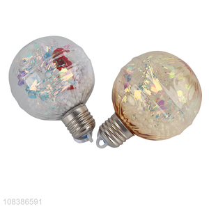 Yiwu Market Creative Light Bulb Christmas Balls Wholesale