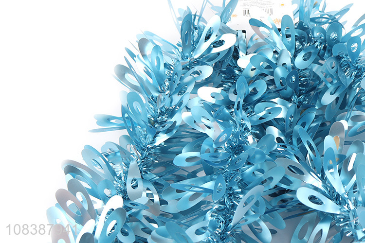 Good quality Christmas tinsel artificial garland Christmas hanging ornaments