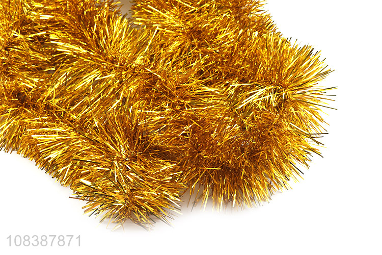 Good quality tinsel garland metallic streamers for Christmas party decoration