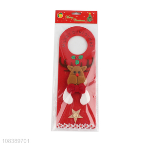 New Design Christmas Elk Door Handle Hanger Christmas Hanging