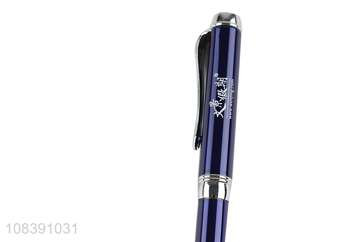 Bottom price metal ball pen customized stainless steel ballpoint pen