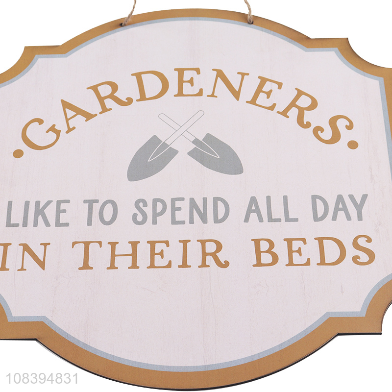 Factory price double-sided MDF hanging board for garden