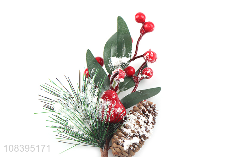 Yiwu market pine cone pine needles christmas picks for sale