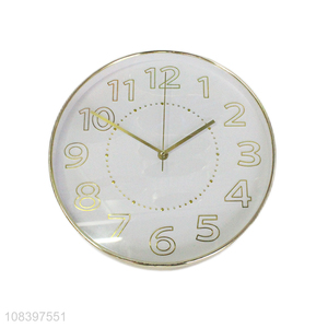 High quality round battery wall clock home decor for sale