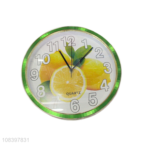 Factory wholesale plastic round clock home decorative wall clock