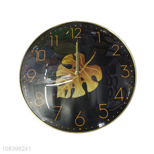 Wholesale creative glass clock modern digital wall clock