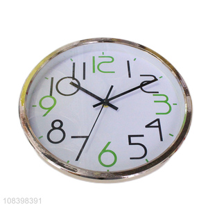 Yiwu market creative plastic wall clock home silent clock