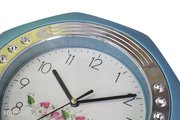 Best price imitation metal digital wall clock with battery