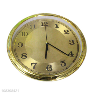 Best selling golden retro wall clock quartz silent clock