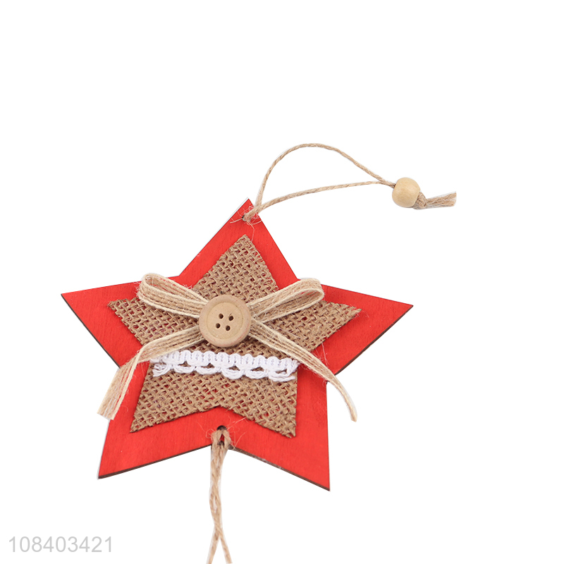 Popular products star shape wooden christmas ornaments for sale